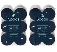 Spaas Scented Tealights flatpack x12 4,5h - Midnight Magic (Pack of 2)