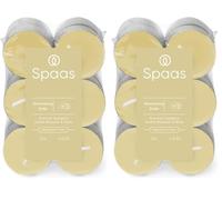 Spaas Scented Tealights flatpack x12 4.5h, Shimmering Smile, Beige (Pack of 2)