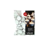 Spaas Tealights Bag x100, ± 8 Hours, White