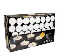 Spaas Tealights Box x200, 4.5 Hours, White