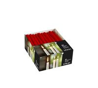 Spaas Taper Dinner Candles 8 Hours, Red, 50-Piece