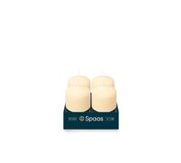 Spaas Unscented Pillar Candle 50/80 mm, ± 18 Hours, Ivory, S0042001037