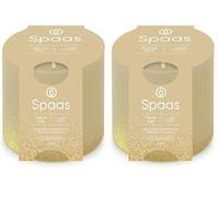 Spaas Winter Glow Scented Candle 35h, Fierce Fire, Beige, 7 cm x 7 cm x 7 cm (Pack of 2)