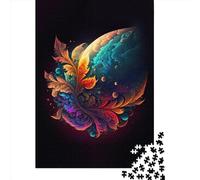 Space Abstract Art Puzzles 1000 Pieces Wooden Puzzles for Adults And Teenager Family Game Christmas Eve Gifts 1000pcs (75x50cm)