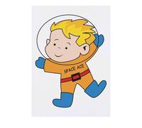 'Space Ace' Temporary Tattoo - Water Resistant, Skin-Safe, Non-Toxic Transfer (TO00079629)