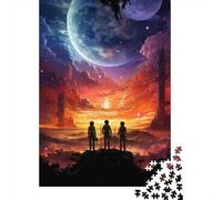 Space Adventure Three Explorers on A Distant Planet 1000 Piece Jigsaw Puzzle, 70x50cm/1000pcs, for Adults, January Puzzle Activity, Winter Downtime And A Fresh Start