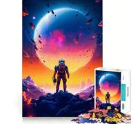 Space Adventures Colorful Jigsaw Puzzles for Adults1000 Pieces Memory Boost Together Fun Image Assembly Art Collectible (50x75cm)