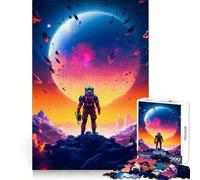 Space Adventures Colorful Jigsaw Puzzles for Adults1000 Pieces Smart Game Quiet Calm Pattern Assembly Amazing Present (38x52cm)