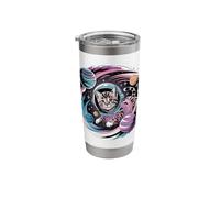 Space Adventures with a Kitten Stainless Steel Insulated Tumbler