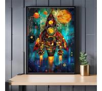 Space Airplanes Jigsaw Puzzles for Adults 100 Pieces Educational Toys Challenging Game 100 Piece Puzzles for Adults for The Whole for Women Gifts for Men