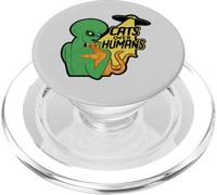Space Alien Cat Lover, Cats Over Humans PopSockets PopGrip for MagSafe