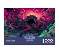 Space Alien Monsters Jigsaw Puzzles 1000 Pieces for Adults Or Families Fit Together Perfectly Impossible Educational Games Challenging Home Decoration 70x50cm/1000pcs