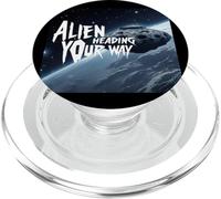 Space Aliens Ship Heading Your Way PopSockets PopGrip for MagSafe