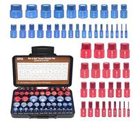 Space Aluminium Thread Gauges, 52 Pieces, Metric Screws, Screw Size Identification, Workshop Tool Set, Accuracy Thread Measuring Set