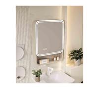 Space Aluminum Bathroom Storage Cabinet with Doors Wall-Mounted Stylish 50cm/19.6in Bath Shelf Modern Design for Efficient Bathroom nization