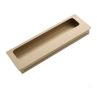 Space Aluminum Concealed Handle Designed for Seamless Cabinet Integration with Brushed Bronze Oxidized and Consistent Visual Flow (A*2)