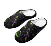 Space And Aliens Cotton Men's Slip-on Slippers 13-14（46-47）