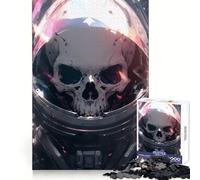 Space Army Skeleton 1000 Piece Jigsaw Puzzles for Adults Teenagers Solid Logic Toy Quiet Fun Precision Cut Santa Wish Pick (50x75cm)