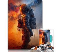Space Astronaut 1000 Pieces Jigsaw Puzzles For Teens And Adults,Toys Educational Games Stress Relieving Great Gifts And Toys 50x75cm