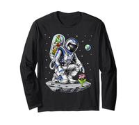 Space Astronaut Botanical Flowers Botany Ecology Botany Long Sleeve T-Shirt