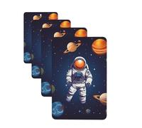 Space Astronaut Car Air Freshener Cards for Women Men 4 Pack Cute Car Accessories Long Lasting Scent Car Diffuser Hanging Auto Aromatherapy Tablets Car Fresheners Gifts