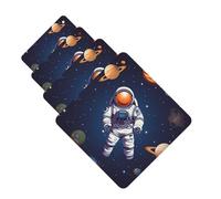 Space Astronaut Car Air Freshener Cards for Women Men 4 Pack Cute Car Accessories Long Lasting Scent Car Diffuser Hanging Auto Aromatherapy Tablets Car Fresheners Gifts