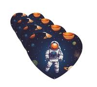 Space Astronaut Car Air Freshener Cards for Women Men 4 Pack Cute Car Accessories Long Lasting Scent Car Diffuser Hanging Auto Aromatherapy Tablets Car Fresheners Gifts