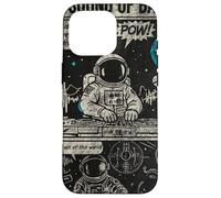 Space Astronaut DJ Beats Vinyl Record Retro Galaxy Case for iPhone 16 Pro
