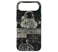 Space Astronaut DJ Beats Vinyl Record Retro Galaxy Case for iPhone Air