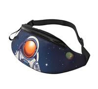 Space Astronaut Fanny Pack for Men Women Fashion Running Waist Packs Waterproof Crossbody Bags Everywhere Belt Bag with Adjustable Strap Sports Hip Pack for Travel Wallet