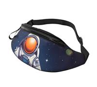 Space Astronaut Fanny Pack for Men Women, Waterproof Sports Waist Bag Fashion Belt Bag Crossbody Bags Hip Bum Bag with Adjustable Strap Large Sling Bag Purse for Travel Hiking