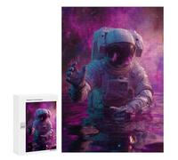 Space Astronaut Floating in Water Puzzle 1000 Teile Schwer Puzzle Spielzeug Lernspiel Impossible Herausforderungsspielzeug Für Erwachsene Kinder 300 PCS