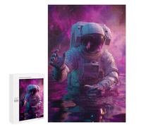 Space Astronaut Floating in Water Puzzle 1000 Teile Schwer Puzzle Spielzeug Lernspiel Impossible Herausforderungsspielzeug Für Erwachsene Kinder 1000 PCS