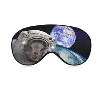 Space Astronaut Goat Sleep Eye Mask Sleeping Light Blocking Cover Night Blindfold for Travel Nap