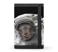 Space Astronaut Goat Wallet for Men Trifold Wallets Credit Card Holder Minimalist Front Pocket for Women