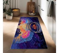 Space Astronaut Jellyfish Runner Rug for Entryway 50 x 140 cm Long Carpet, Dreamy Style Rug Runners Bedroom Floor - Washable Non Shedding Carpets for Hallway Entryway Kitchen