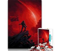 Space Astronaut Jigsaw Puzzles for Adults 1000 Piece Puzzle,Brain Teaser Game Wall Decoration Unique Birthday And Xmas Gifts 38x26cm