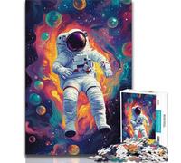 Space Astronaut JigsawPuzzle 1000 Pieces for Teenagers,Brain Teaser Game Wall Decoration Unique Birthday And Xmas Gifts (50x75cm)