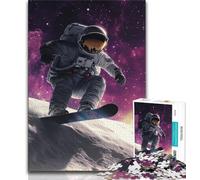 Space Astronaut JigsawPuzzle 1000 Pieces for Teenagers,Brain Teaser Game Wall Decoration Unique Birthday And Xmas Gifts (38x26cm)