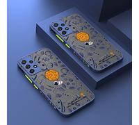 Space Astronaut Matte Case For Samsung Galaxy S22 S21 Ultra S20 S21 FE Plus S10 A32 A70 A50 A72 A71 A51 A52 A53 5G Hard Cover,AZ96,Blue,For Samsung A53 5G