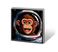 Space Astronaut Monkey Brooch Pins Lapel Pins for Men Women Badge Button Cover Decorative Jewelry Charms for Hats Bags Backpacks Suits Shirts Scarves Clothing Accessories Banquet Wedding Gift
