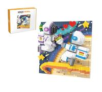 Space Astronaut Mural Micro Building Blocks Set, 3060PCS 3D Space Series Mini Bricks Kit & Decorative Art Wall Model, Creative Valentine Day Wall Artwork Toy Gifts for Adults & Teens Home Room Decor