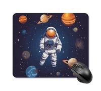 Space Astronaut Square Mouse Pad Portable Computer Mousepad with Non-Slip Rubber Base 25 * 30cm Ultra-Thin Gaming Mouse Mat for Computer Laptop Office Desk Accessories