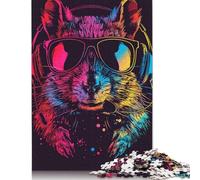 Space Astronaut Squirrel Jigsaw Puzzles 500 Pieces for Adults Toys Games Puzzle Wood Jigsaw Puzzle for Age 18 Years Upe Ducational Games 500pcs (52x38cm)