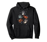 Space Astronauts Men Women Kids Funny Raccoon Pullover Hoodie