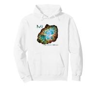 Space Astronomy M1 The Crab Nebula Messier Astronomers Pullover Hoodie