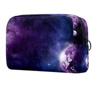 Space Astronomy Universe Galaxy Cosmetic Bag for Women, Travel Toiletries Bags Large Makeup Handy Pouch Organiser Bag with Zipper