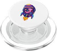 Space Axolotl Rocket Cute Bubble Tea Lover PopSockets PopGrip for MagSafe