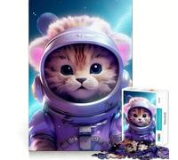Space Baby Lion 1000 Piece Jigsaws for Adults Puzzle Mind Exercise Toy Family Bond Precision Cut Creative Gift (38x52cm)