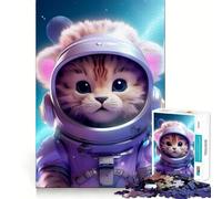Space Baby Lion Jigsaw Puzzles 1000 Pieces for Teenagers Raise Memory Easy Leisure Clean Edge Xmas Surprise (50x75cm)